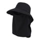 thumbnail image 1 of Sombrero para el sol con protección facial, gorra de playa de verano, visera ligera, sombrero de pescador Negro, 1 of 9