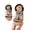 Black, variant on Weebloom Little Girls Sandals Fashionable Flip Flops Non- Rubber Soles Fasteners Babies Summer Shoes Beach Walking Sandals