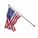 thumbnail image 1 of Yescom 6.5 Ft Aluminum Flagpole Set Hand-held Telescopic w/ Pole Holder 3x5 Ft US Flag Yescom Modern, 1 of 11