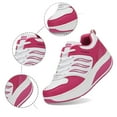 thumbnail image 4 of Ediodpoh Espadrilles Femmes Mode Coréenne Tête Ronde Lacets Chaussures Décontractées Semelle Épaisse Chaussures de Course pour Femmes et Filles Espadrilles Blanches_004 36, 4 of 4