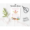 thumbnail image 3 of Darling Souvenir White Birthday Invitation Card 28 Pcs Fill or Write In Blank Invites Printable Party Supplies 5 x 7 Inches, 3 of 5
