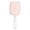 Transparent pink, variant on Fluffy Modeling Comb Mesh Comb Hairdressing Hair Smoothing Honeycomb Comb Plastic Massage Comb Dry And Wet Hollow Comb