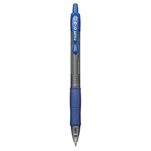 Pilot G2 Retractable Gel Ink Rolling Ball Pen, Bold Point, 1.0mm, Blue Ink