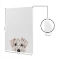thumbnail image 4 of Wayfare Art Canvas Prints Poster, Animal 8 x 10 inch Wall Decor Canvas Artwork, Animal White Miniature Schnauze Dog, 4 of 7