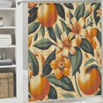 thumbnail image 6 of Orange fruits, Citrus blossom, Leaves  Bathroom Decor Set , multi size Colorful Luxurious Graphic Print Polyester Fabric Fashion Bathroom Decor Sets with Hooks   shower curtain for Bathroom Home, 6 of 7