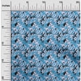 thumbnail image 2 of oneOone Cotton Poplin Twill Light Blue Fabric Abstracts Sewing Craft Projects Fabric Prints By Yard 56 Inch Wide, 2 of 5