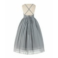 thumbnail image 2 of Ekidsbridal Criss-Cross Chiffon Flower Girl Dresses for Weddings Junior Bridesmaid Birthday Party Evening Gown 191 10, 2 of 3