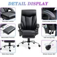thumbnail image 4 of Eliantte Reclining Massage Office Chair with 7 Points Vibration and Wheels, Home Office Desk Chairs, 350lb, 4 of 6