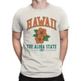 thumbnail image 2 of Hawaii Aloha State Floral Design Men's T-shirt, 2 of 3