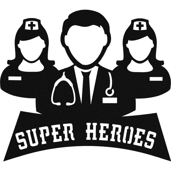 Medic Superheroes - Metal Wall Art