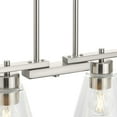 thumbnail image 4 of Better Homes & Gardens 4-Light Modern Brushed Nickel Linear Chandelier with Clear Glass, 4 of 8