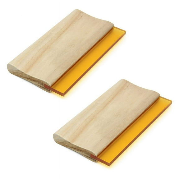 2pcs 8 Inch Silk Screen Printing Squeegee Single 70 Durometer Ink Scraper Tools