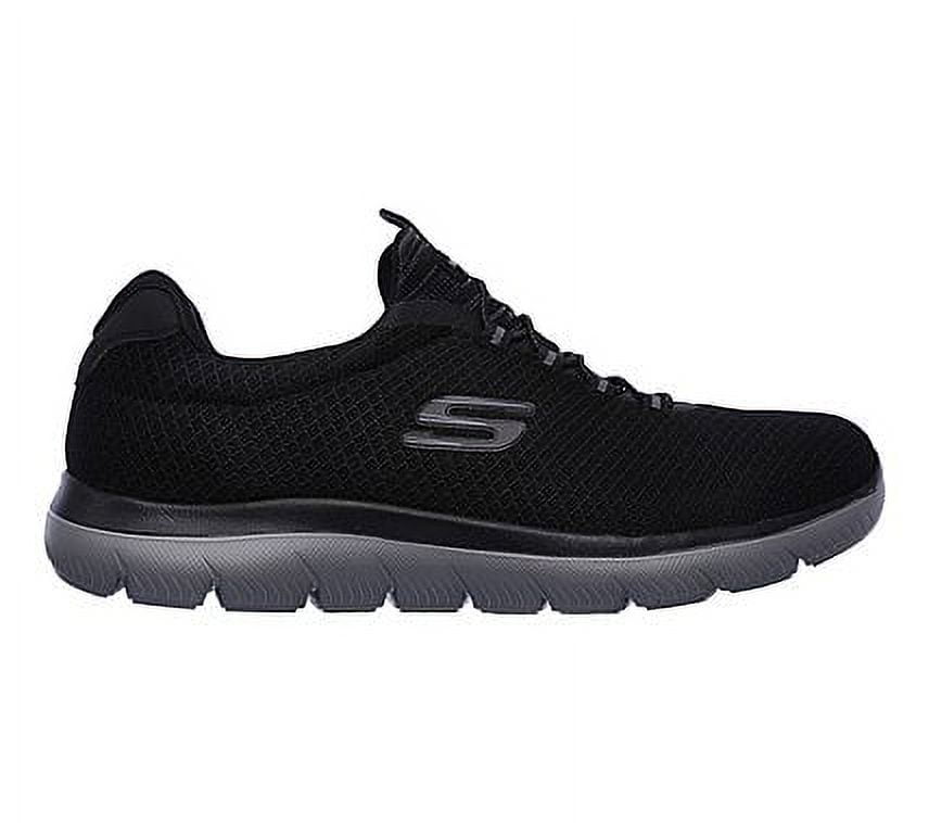 Skechers Men's Summits Training Sneakers, Lightweight & Wide Width, Black, Size 12