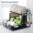 thumbnail image 3 of Amdohai Carbon Steel Dish Rack Large Capacity Storage Rack for Dishes, 3 of 7