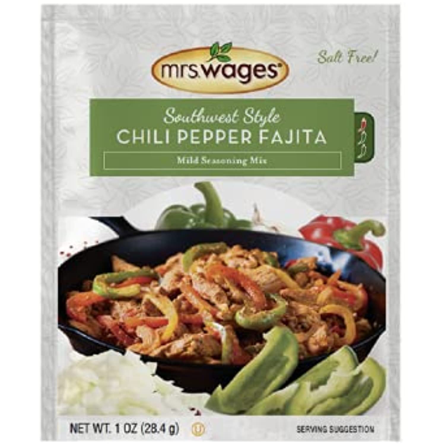 Mrs. Wages Salt Free Southwest Style Chili Pepper Fajita Seasoning Mix