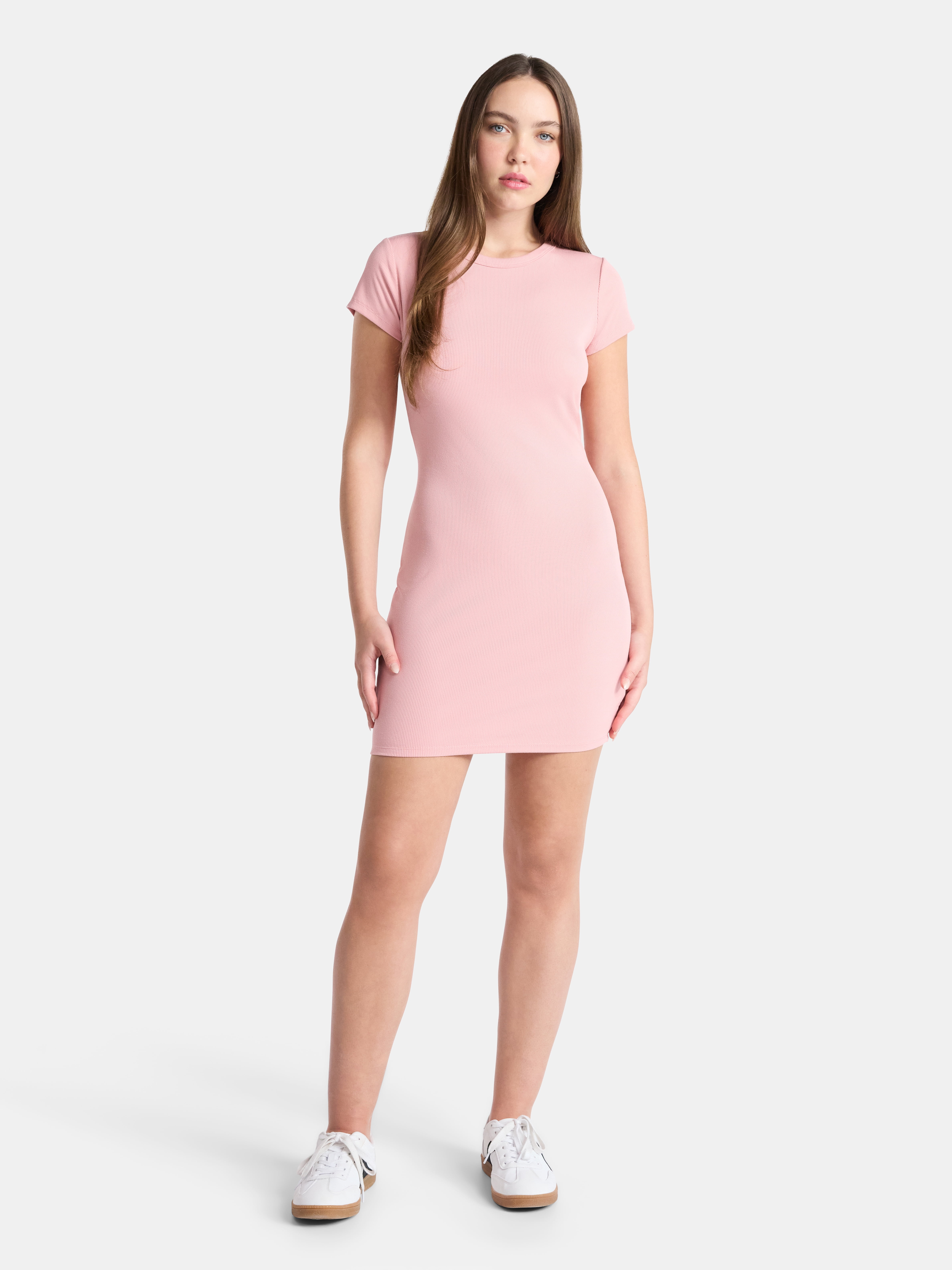 No Boundaries Ribbed Mini Dress, Women’s