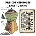thumbnail image 4 of baomifa-Get Naked Sign For Bathroom Decor Wall Sign 8x12 Inch - Rustic Bathroom Get Naked Just Kidding This is a Half Bath, Bathroom Signs Decor Farmhouse, 4 of 4