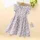thumbnail image 4 of Odeerbi Niñas Verano Floral Vestidos Ruffle Sleeve Algodón Vestido Niños Impresión Gráfica Sin Mangas Vestido, 4 of 6