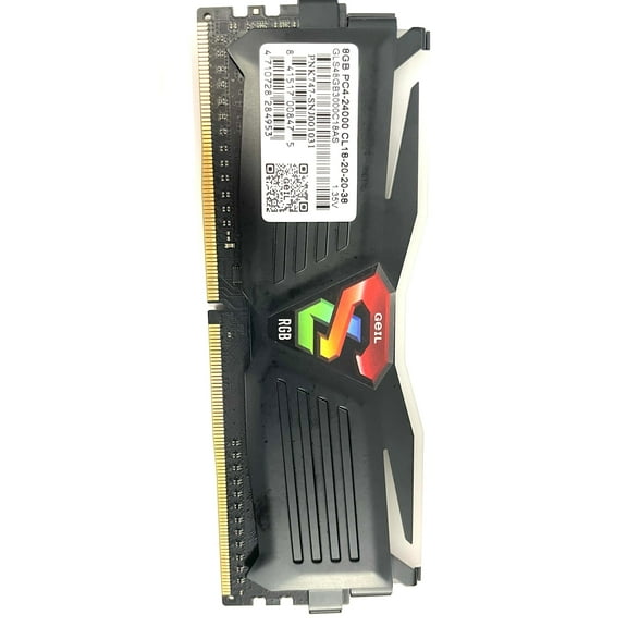 GeIL SUPER LUCE RGB SYNC 8GB DDR4 3600 (PC4 28800) Desktop Memory Model GALS416GB3600C18ADC