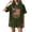 Army Green, variant on Youpwaven 250th Anniversary USA We the People 1776-2026 Women's Short Sleeve Graphic Tee Shirt, Distressed American Vintage Flag Semiquincentennial Independence Day Patriotic Top