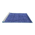thumbnail image 2 of Ahgly Company Machine Washable Indoor Rectangle Oriental Blue Industrial Area Rugs, 2' x 3', 2 of 4