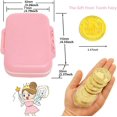 thumbnail image 2 of GHSDFBB Baby Teeth Keepsake Box, Tooth Fairy Box, Tooth Storage Holder, Lost Deciduous Tooth Collection Organizer with 2Pcs Tooth Fairy Golden Coin, Save Children Teeth to Keep The Childhood Mem, 2 of 7