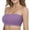Purple, variant on Women Strapless Bras Double Layer Convertible Bra Seamless Bandeau Unlined Wireless Bras Womens Sports Bras T-Shirt Tube Top,L White