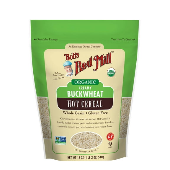 Bob's Red Mill, Hot Cereal, Organic, Creamy Buckwheat, 18 oz