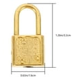 thumbnail image 2 of 5Pcs Antique Gold Padlock, Vintage Padlocks Retro Metal Lock and Key, 2 of 8