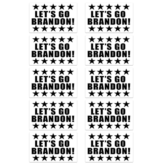 Let'S Go Brandon Stickers Funny Car Bumper Sticker Calcomanía Para Skateboard Laptop Hardhat Cateissary AP007594-01