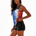 thumbnail image 7 of Plus Size Two Piece Tankini Swimsuit for Women 4th Of July 2026 Tummy Control Full Coverage Bathing Suits, 7 of 7