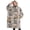 Beige Highland Cow, variant on Oversized Wearable Blanket Hoodie,White Cow Flower Bucket Pattern Sherpa Blanket Hoodie with Super Pockets,Super Warm Fuzzy Pullover for Women & Men