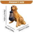 thumbnail image 2 of THHEIC Golden Retriever LED Garden Statue, Solar Resin Dog Lamp with Windproof Design, Night Illuminated Outdoor Decor for Pathways and Pet Memorials, 2 of 4