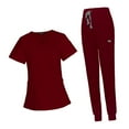 thumbnail image 2 of Nursing Scrubs Uniform Soft Top Pants Set for Cosmetology Massaging Pet L, 2 of 8