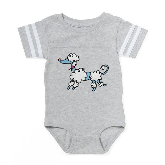 CafePress - Poodle - Cute Infant Baby Football Bodysuit