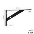 thumbnail image 1 of Goodhd 2 x Metal Shelf Bracket L Shape Thickened Corner Brace Shelf Right Angle Bracket, 1 of 5