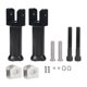 thumbnail image 1 of Kit de soporte para estriberas de pasajero izquierda y derecha Portátil Fácil de instalar Práctico Negro, 1 of 9