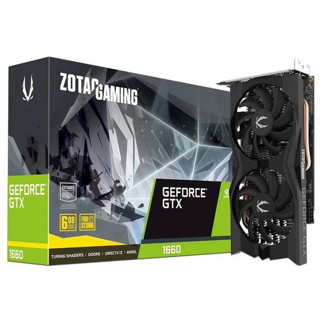 Tarjeta de Video NVIDIA GeForce GTX 1660 ZOTAC Twin Fan 6GB GDDR5 ZT-T16600M-10M