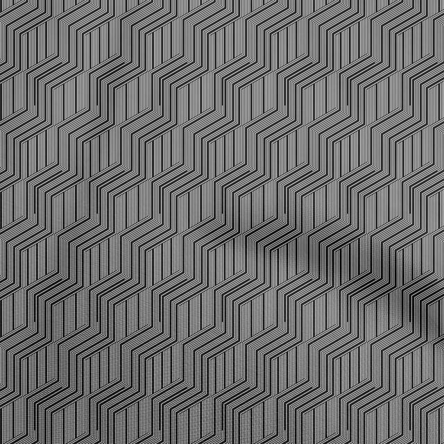 oneOone Polyester Spandex Black Fabric Abstract Stripe Sewing Material Print Fabric By The Yard 56 Inch Wide