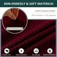 thumbnail image 5 of LKJYER Round Bar Stool Covers Slipcovers Low Back Set of 2/4/6, Anti-Slip Counter Stool Chair Covers with Elastic Band, Curved Back Kitchen Chair Covers Slipcovers, Easy to Install, 5 of 7