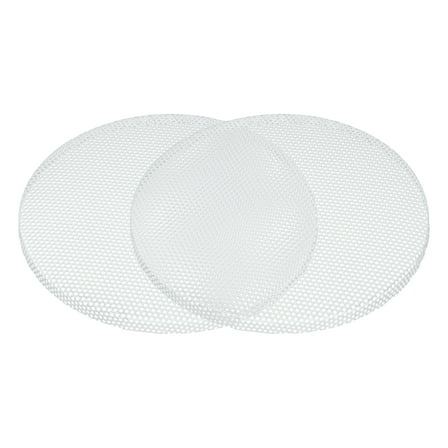 Unique Bargains 2 Pcs Universal 4.5 Inch Speaker Grills Mesh for Audio Subwoofer 120x6.5mm Grille without Frame White