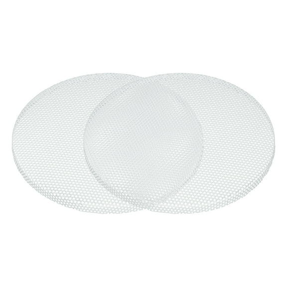 Unique Bargains 2 Pcs Universal 4.5 Inch Speaker Grills Mesh for Audio Subwoofer 120x6.5mm Grille without Frame White