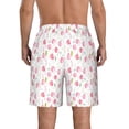 thumbnail image 3 of Kdxio Tulips Flowers Pattern Mens Casual Shorts - Drawstring Summer Beach Sports Shorts for Men, 3 of 9