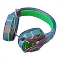 thumbnail image 2 of Auriculares Inalámbricos para Juegos Auriculares con Sonido Envolvente RGB para Juegos con Micrófono para PC Switch Gamer Negro Verde, 2 of 10