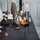 thumbnail image 1 of Portavelas navideños pequeños con forma de ciervo, de hierro, ideales para decorar la mesa en fiestas navideñas o como regalo para el hogar., 1 of 7
