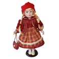 thumbnail image 1 of Figura de muñeca de cerámica de pie, adorable colección de decoración para el hogar, figura de muñeca de escritorio para estantería, dormitorio, ofici, 1 of 9