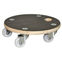 Wagner 11.4" Black Round MaxiGrip Plant Caddy – Non-Slip, Water-Repellent, 441 lbs Capacity