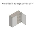 thumbnail image 5 of 27" x 30" Wall Cabinet-Double Door-with Natural Teak door, 5 of 5