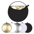 thumbnail image 4 of 5 en un Reflector de fotografía reflectores de lámpara para fotografía Multi- foto Reflector plegable con bolsa-translúcido, plata, oro, negro - 60cm Hugo Reflector de fondo, 4 of 8