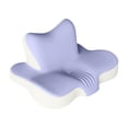 thumbnail image 1 of Almohada para el cuello, almohada para cama, cómoda, espuma viscoelástica, suave, versátil, ergonómica, cervical Beige violeta, 1 of 9